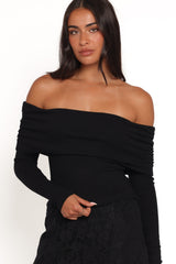 Alina Lace Pant Set - Black