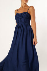Kelani Luxi Midi Dress - Navy
