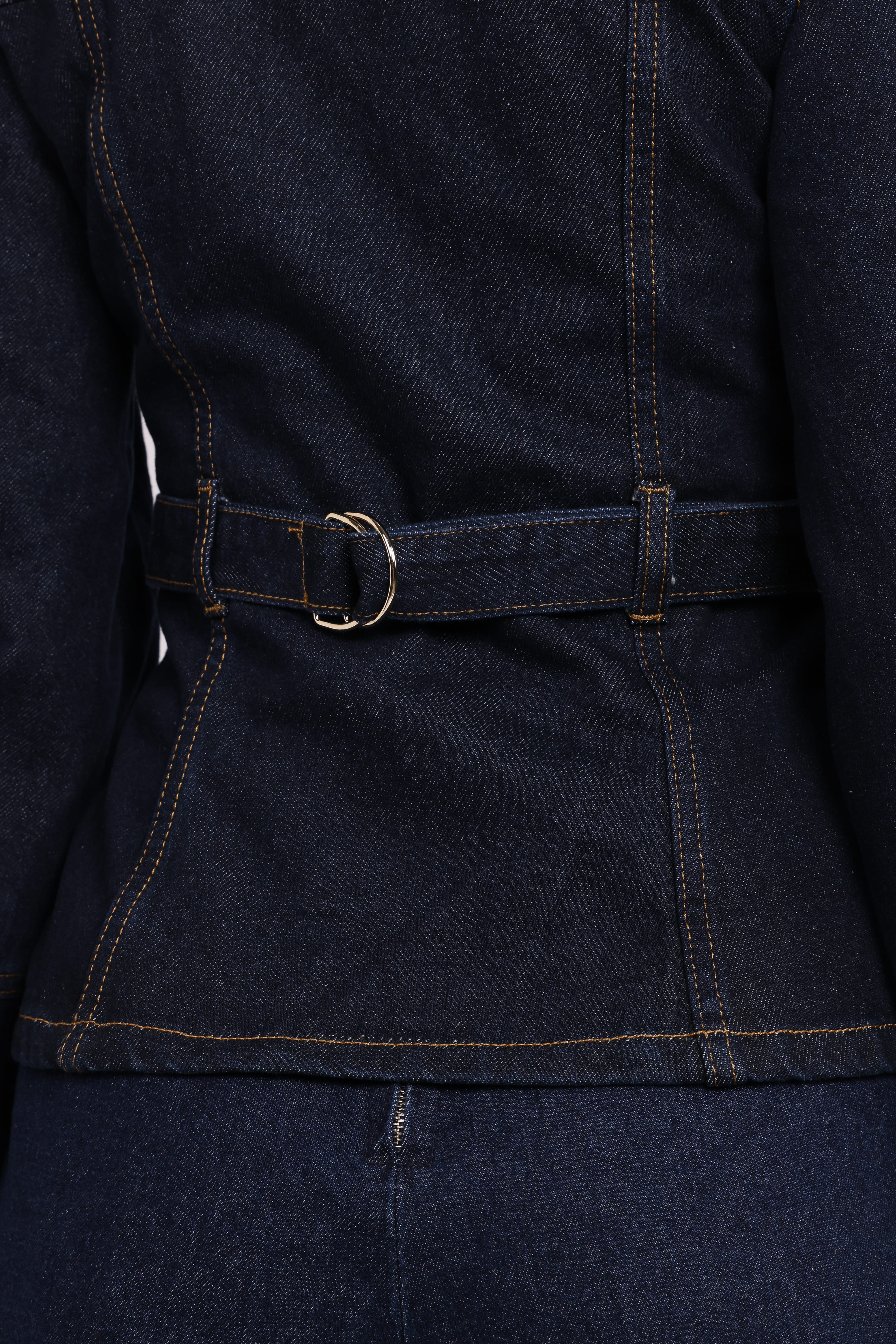 Luchia Denim Jacket - Dark Indigo